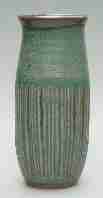 incised vase, 7" high, 